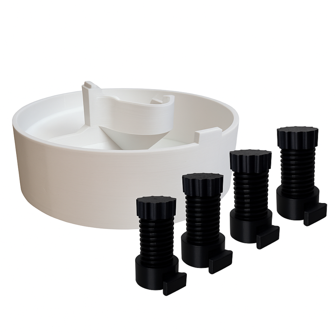 Funnel & Height Risers – Range Reload | Gravity Powered Golf Ball Dispenser